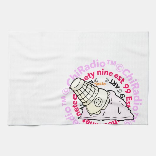 ChiRadio LLCアイスクリームウォールアート キッチンタオル (横)