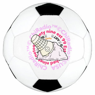 CHIRadio LLCアイスクリームロゴ サッカーボール
