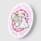 CHIRadio LLCアイスクリーム帽子 ラージ壁時計 (傾斜)