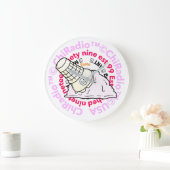 CHIRadio LLCアイスクリーム帽子 ラージ壁時計 (ホーム)