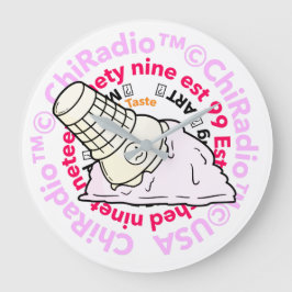 CHIRadio LLCアイスクリーム帽子 ラージ壁時計