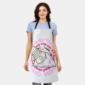 ChiRadio LLC ™ （アイスクリームのロゴ） エプロン (着用した状態)