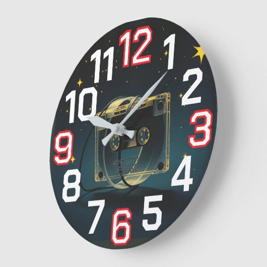 ChiRadioLLC™ Clock designed by www.djelove.com ラージ壁時計 (傾斜)