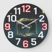 ChiRadioLLC™ Clock designed by www.djelove.com ラージ壁時計 (正面)
