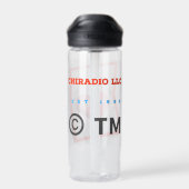 ChiRadioLLC™ Inspirational Message WaterBottle ウォーターボトル (背面)