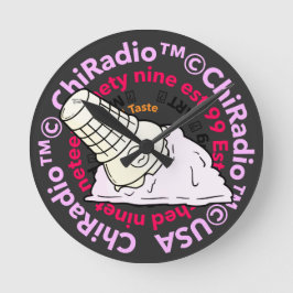 ChiradioLLC ™ TrinketTray ラウンド壁時計