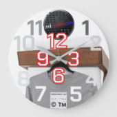 ChiRadioLLC™ wallClock design by www.djelove.com ラージ壁時計 (正面)