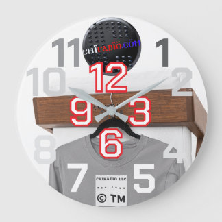 ChiRadioLLC™ wallClock design by www.djelove.com ラージ壁時計