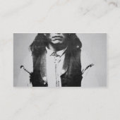 ChiricahuaアパッシュのNaiche (d.1874)の責任者の 名刺 (裏面)