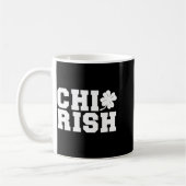 Chirish St. Patrick's Day Chi-irish Funny Chicago  コーヒーマグカップ (左)