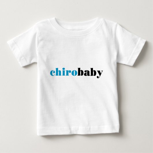 Chiroのベビー-青 ベビーTシャツ (正面)