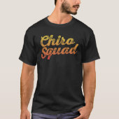 Chiro Squad Back Spine Subluxation Chiropractor Hu Tシャツ (正面)