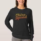 Chiro Squad Back Spine Subluxation Chiropractor Hu Tシャツ (正面)