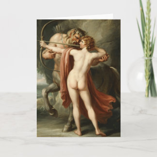 Chiron Instructing Achilles Fine Art Card カード