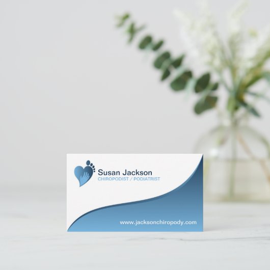 Chiropodistの名刺 名刺 (スタンド正面)