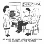 Chiropodistオンラインで彼の共有を確認 シール (正面)