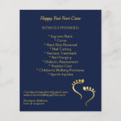 Chiropodist Podiatristプロモーションブルービジネス チラシ (裏面)