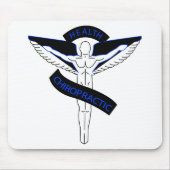 Chiropractic2blue マウスパッド (正面)