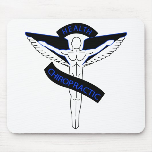 Chiropractic2blue マウスパッド (正面)