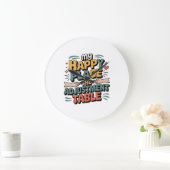 Chiropractic Adjustment Bliss for Back Pain Relief ラージ壁時計 (ホーム)