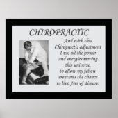 Chiropractic Adjustment Quote Poster ポスター (正面)