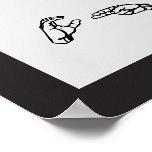 Chiropractic Adjustments Sign Language ポスター (角)