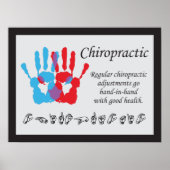 Chiropractic Adjustments Sign Language ポスター (正面)
