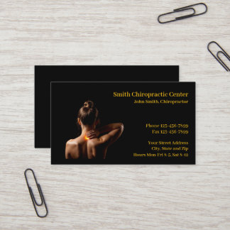 Chiropractic Chiropractic Clinic Business Card 名刺