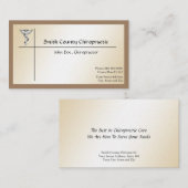 Chiropractic Chiropractor Business Card 名刺 (正面/裏面)