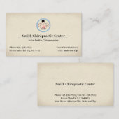 Chiropractic Chiropractor Clinic Business Card 名刺 (正面/裏面)