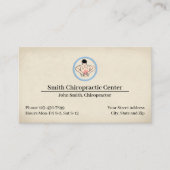 Chiropractic Chiropractor Clinic Business Card 名刺 (正面)