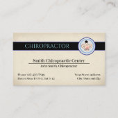 Chiropractic Chiropractor Clinic Business Card 名刺 (正面)
