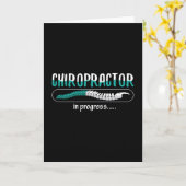 Chiropractic Chiropractor In Progress Chiro Spine カード (黄色い花)