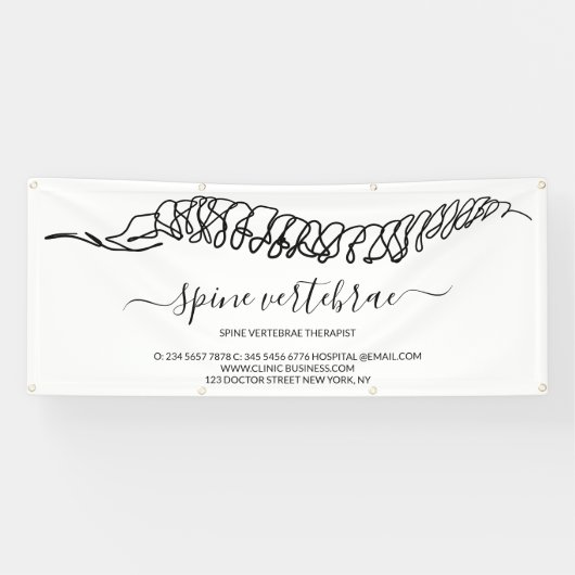 Chiropractic Chiropractor Spine Therapist 横断幕 (横)