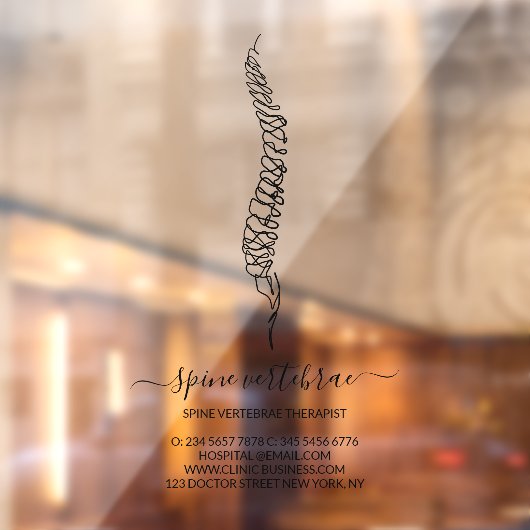 Chiropractic Doctor brand ウィンドウサイン (シート2)