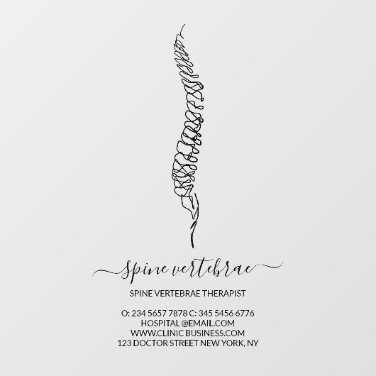 Chiropractic Doctor brand ウィンドウサイン (シート)