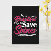 Chiropractic It's A Beautiful Day Chiropractor カード (黄色い花)