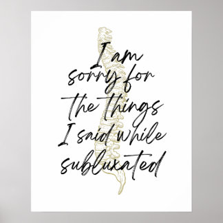 Chiropractic poster, chiropractor gift, chiro  ポスター