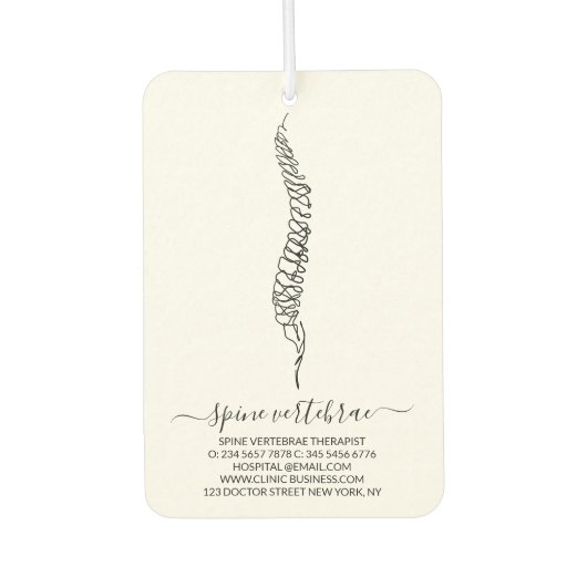 Chiropractic Service Chiro Chiropractor  カーエアーフレッシュナー (正面)