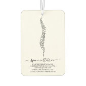 Chiropractic Service Chiro Chiropractor  カーエアーフレッシュナー (裏面)