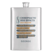 Chiropractic Side Effects Gag フラスク (正面)