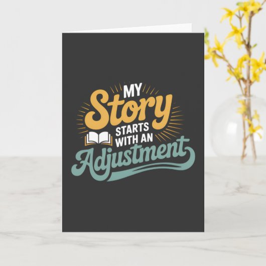 Chiropractic Student Motivation Spine Quote カード (黄色い花)