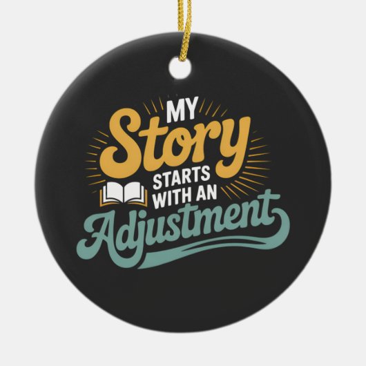 Chiropractic Student Motivation Spine Quote セラミックオーナメント (正面)