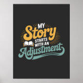 Chiropractic Student Motivation Spine Quote ポスター (正面)