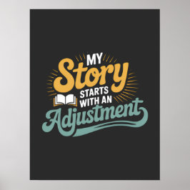 Chiropractic Student Motivation Spine Quote ポスター