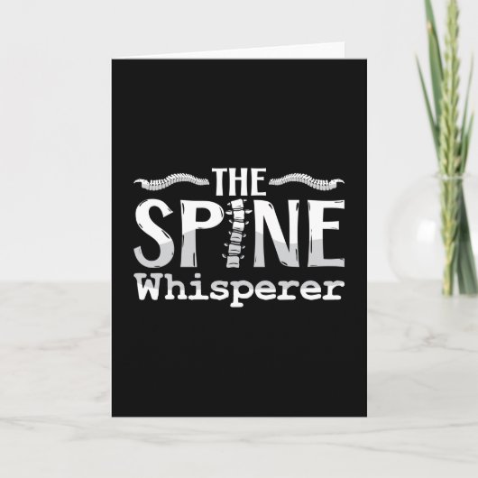 Chiropractic The Spine Whisperer Chiropractor カード (正面)