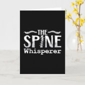 Chiropractic The Spine Whisperer Chiropractor カード (黄色い花)