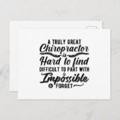 Chiropractic Truly Great Chiropractor Spine Chiro ポストカード (正面/裏面)