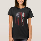 Chiropractor American Flag Tシャツ (正面)