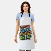 Chiropractor Back Relief Funny Gift エプロン (着用した状態)
